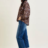 Dolly High Rise Back Pocket Classic Cropped Wide Leg Jeans