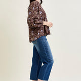 Dolly High Rise Back Pocket Classic Cropped Wide Leg Jeans