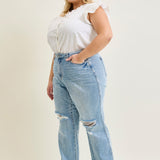 Laurel High Rise Rigid Magic 90's Straight Jeans - PLUS