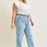 Laurel High Rise Rigid Magic 90's Straight Jeans - PLUS