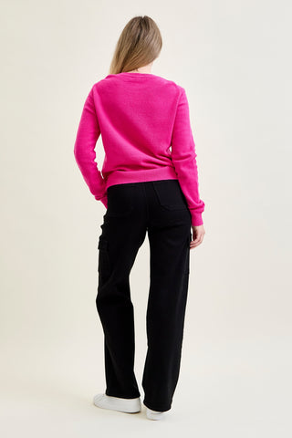 Krystal High Rise Cargo Wide Leg