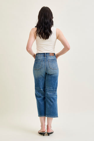 Georgia High Rise Utility Pockets Cropped Wide Leg
