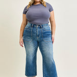 Georgia High Rise Utility Pockets Cropped Wide Leg - PLUS