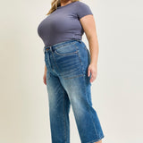 Georgia High Rise Utility Pockets Cropped Wide Leg - PLUS