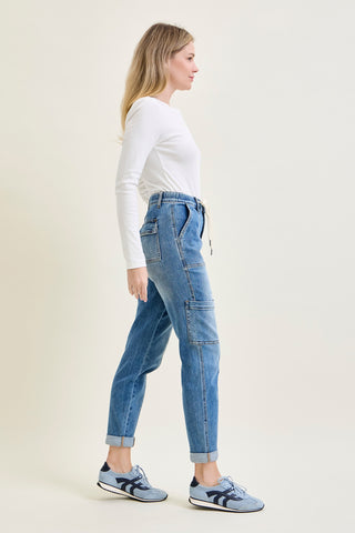 Darlene High Rise Cuffed Cargo Jogger
