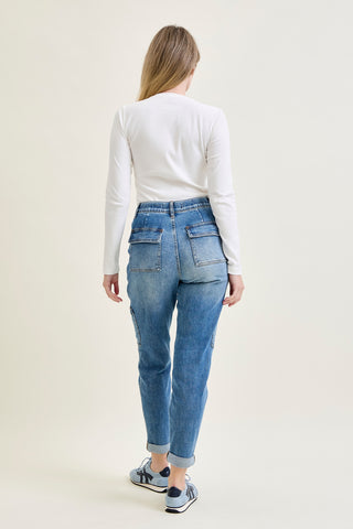 Darlene High Rise Cuffed Cargo Jogger