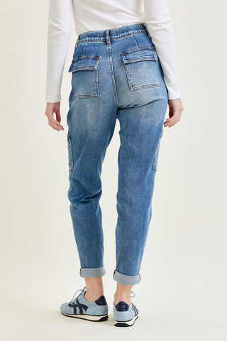 Darlene High Rise Cuffed Cargo Jogger