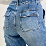 Darlene High Rise Cuffed Cargo Jogger