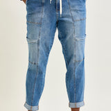 Darlene High Rise Cuffed Cargo Jogger - PLUS