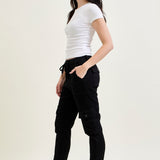 Celeste High Rise Cuffed Cargo Joggers