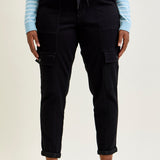 Celeste High Rise Cuffed Cargo Joggers - PLUS