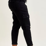 Celeste High Rise Cuffed Cargo Joggers - PLUS