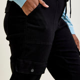 Celeste High Rise Cuffed Cargo Joggers - PLUS