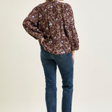 Lisa High Rise Button Fly Hem Distressed Straight Jeans