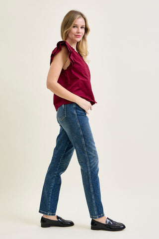 Riley High Rise Rigid Magic Straight Jeans