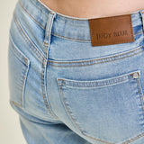 Laney V-Front Cool Denim Cuffed Boyfriend