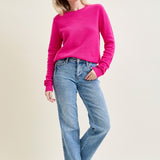 Haven Mid Rise Tummy Control Vintage Wash Straight Jeans