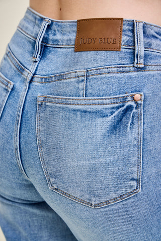 Kimberly Vintage Wash Straight Fit with Tummy Control