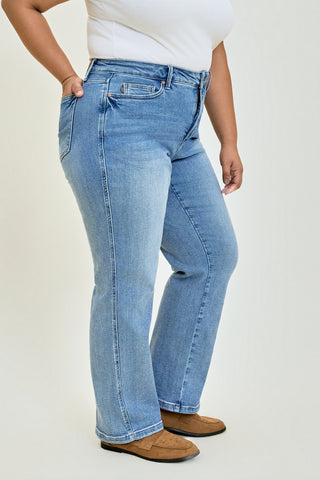 Kimberly Vintage Wash Straight Fit with Tummy Control - PLUS