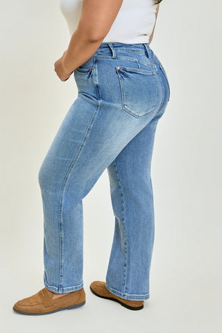 Kimberly Vintage Wash Straight Fit with Tummy Control - PLUS