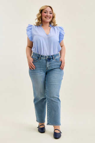 Kimberly Vintage Straight with Tummy Control (Petite) - PLUS