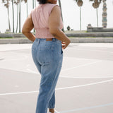 Elena High-Rise Denim Joggers: Comfy Meets Cool - PLUS