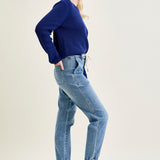 Elena High-Rise Denim Joggers: Comfy Meets Cool