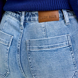 Elena High-Rise Denim Joggers: Comfy Meets Cool