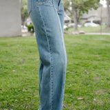 Eliza High Rise Wide Legs with Starry Flair