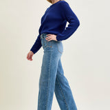 Eliza High Rise Wide Legs with Starry Flair