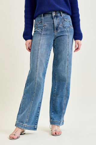 Lux Wide Legs with Starry Flair