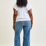 Eliza High Rise Wide Legs with Starry Flair - PLUS