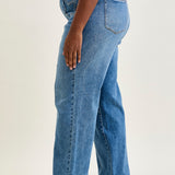 Eliza High Rise Wide Legs with Starry Flair - PLUS