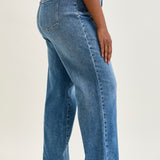 Eliza High Rise Wide Legs with Starry Flair - PLUS