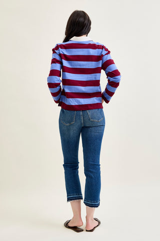 Amy Vintage Wash Kick Flare With Released Hem