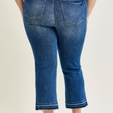 Aurora High Rise Vintage Wash Kick Flare With Released Hem - PLUS