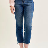 Scarlett High Rise Dark Wash Kick Flare