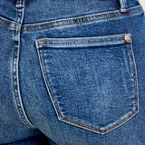 Scarlett High Rise Dark Wash Kick Flare