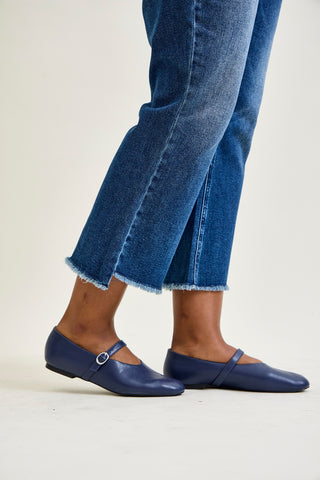 Scarlett High Rise Dark Wash Kick Flare - PLUS