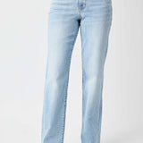 Avery Straight Fit High Rise Jeans with V Front Waistband