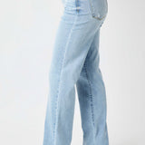 Avery Straight Fit High Rise Jeans with V Front Waistband - PLUS