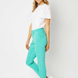 Elise High Rise Classic Aquamarine Slim Jeans - PLUS