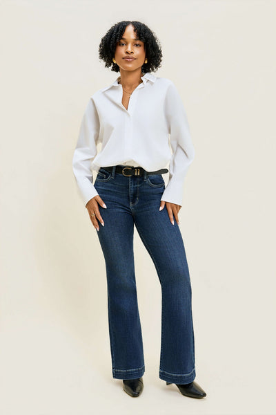 Judy Blue Jeans Lux Retro Wide Trouser (Petite) 13(31)