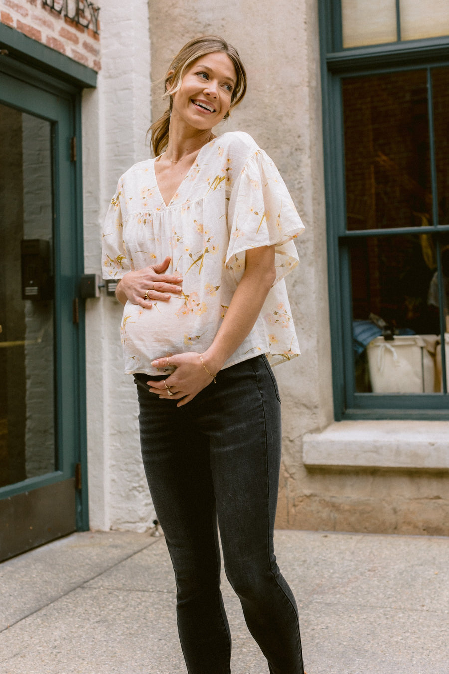 Camila Black Maternity Skinny