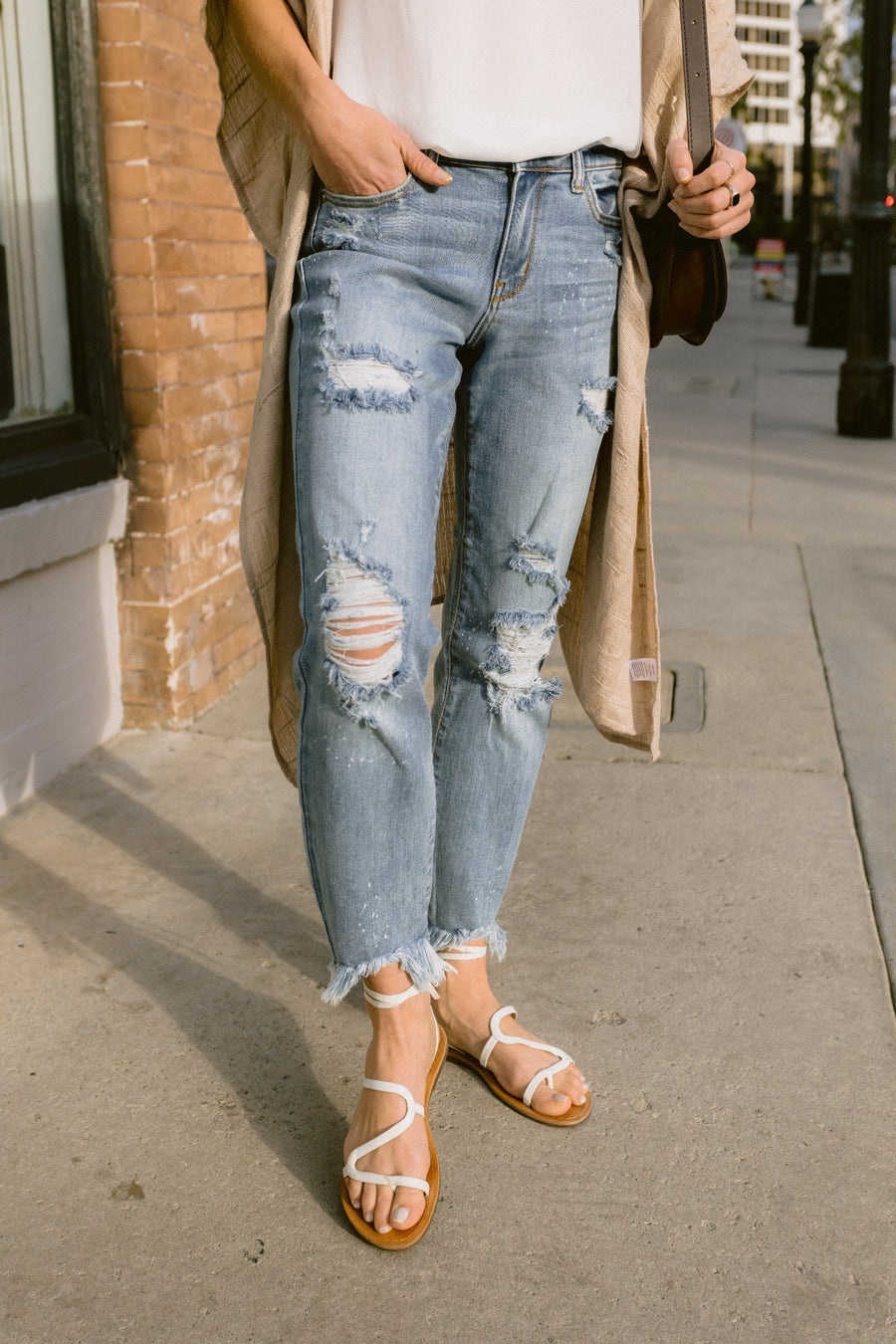 Alexis Light Bleach Splash Boyfriend