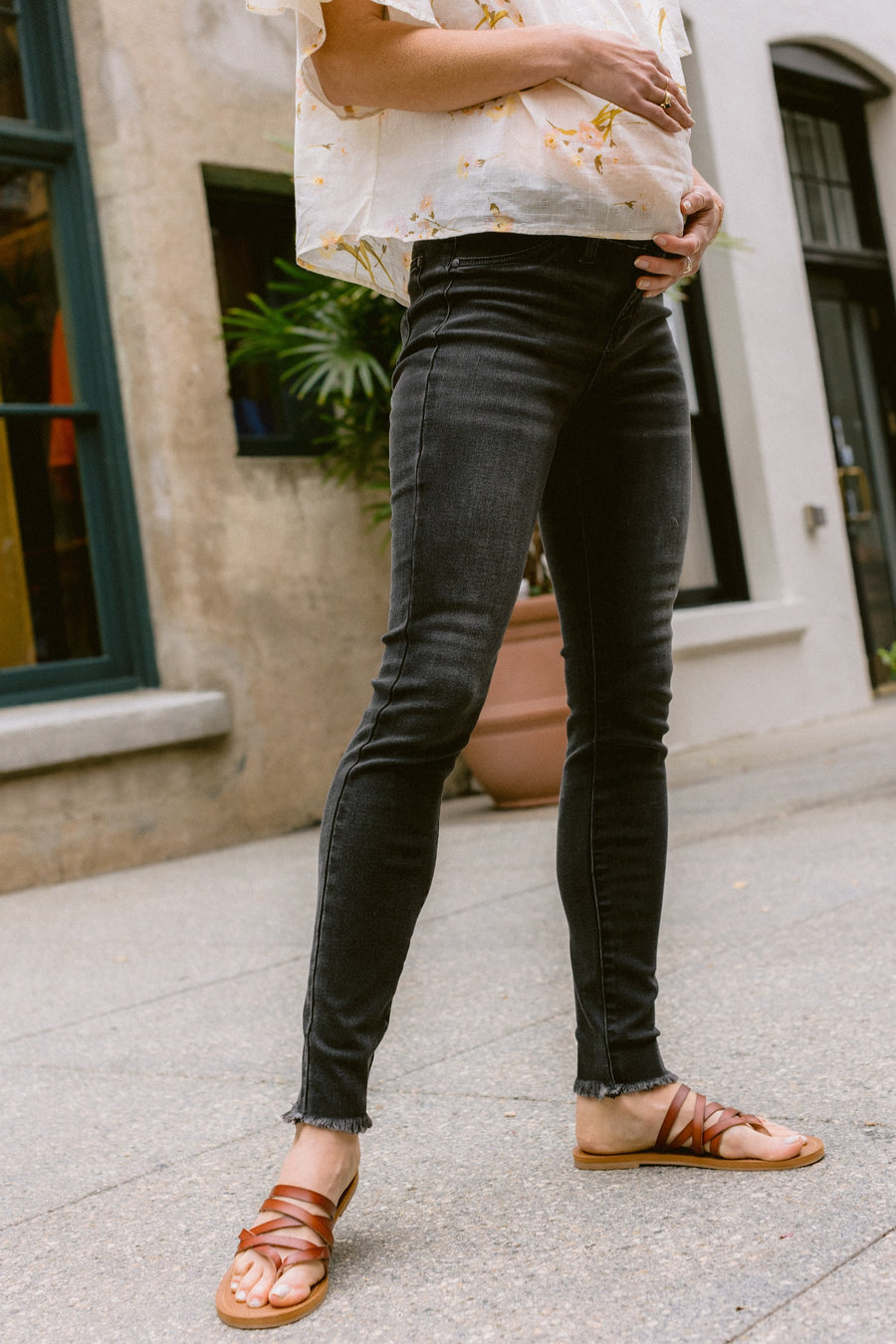 Camila Black Maternity Skinny