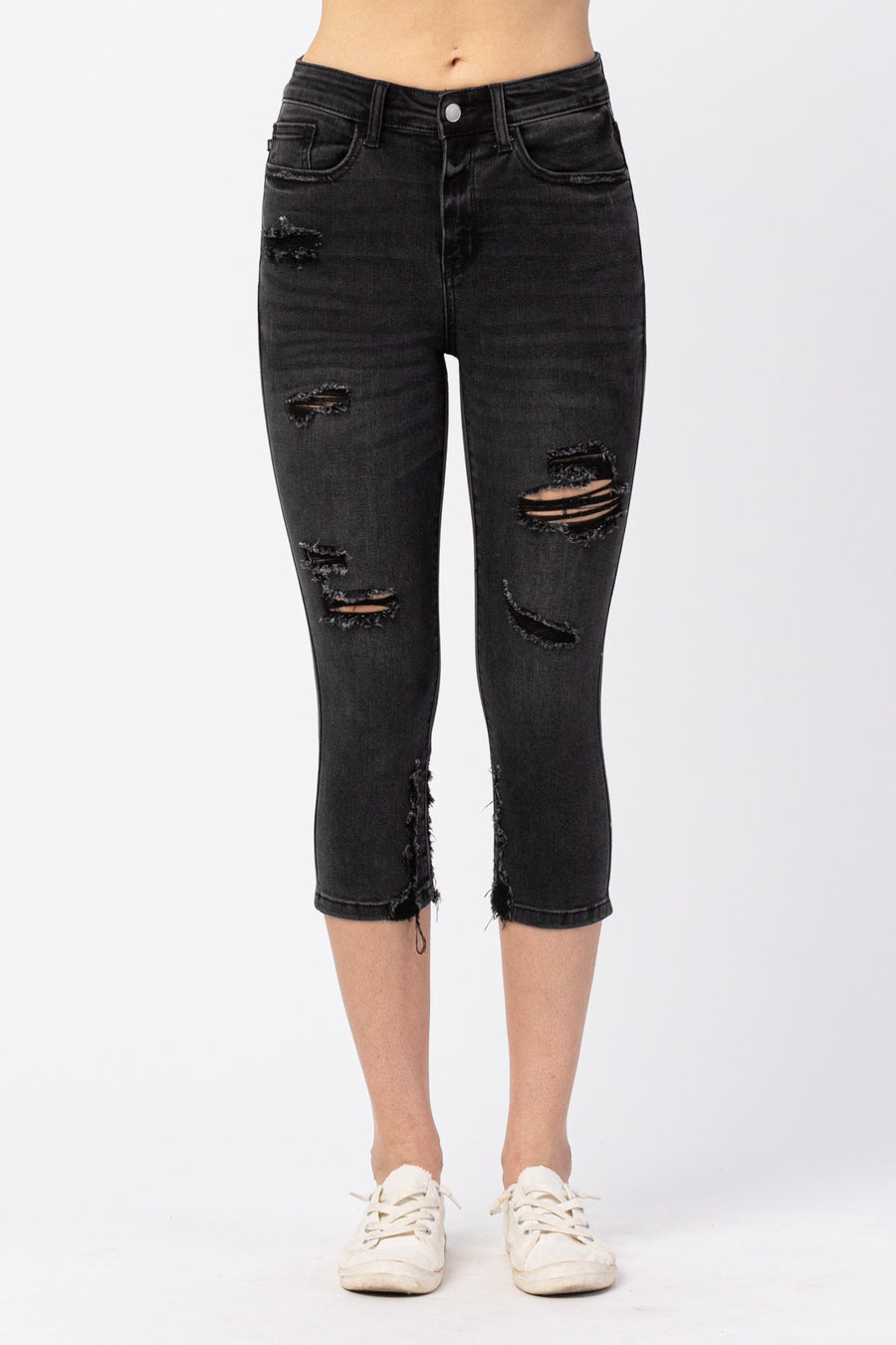 Willow Black Skinny Capri - PLUS