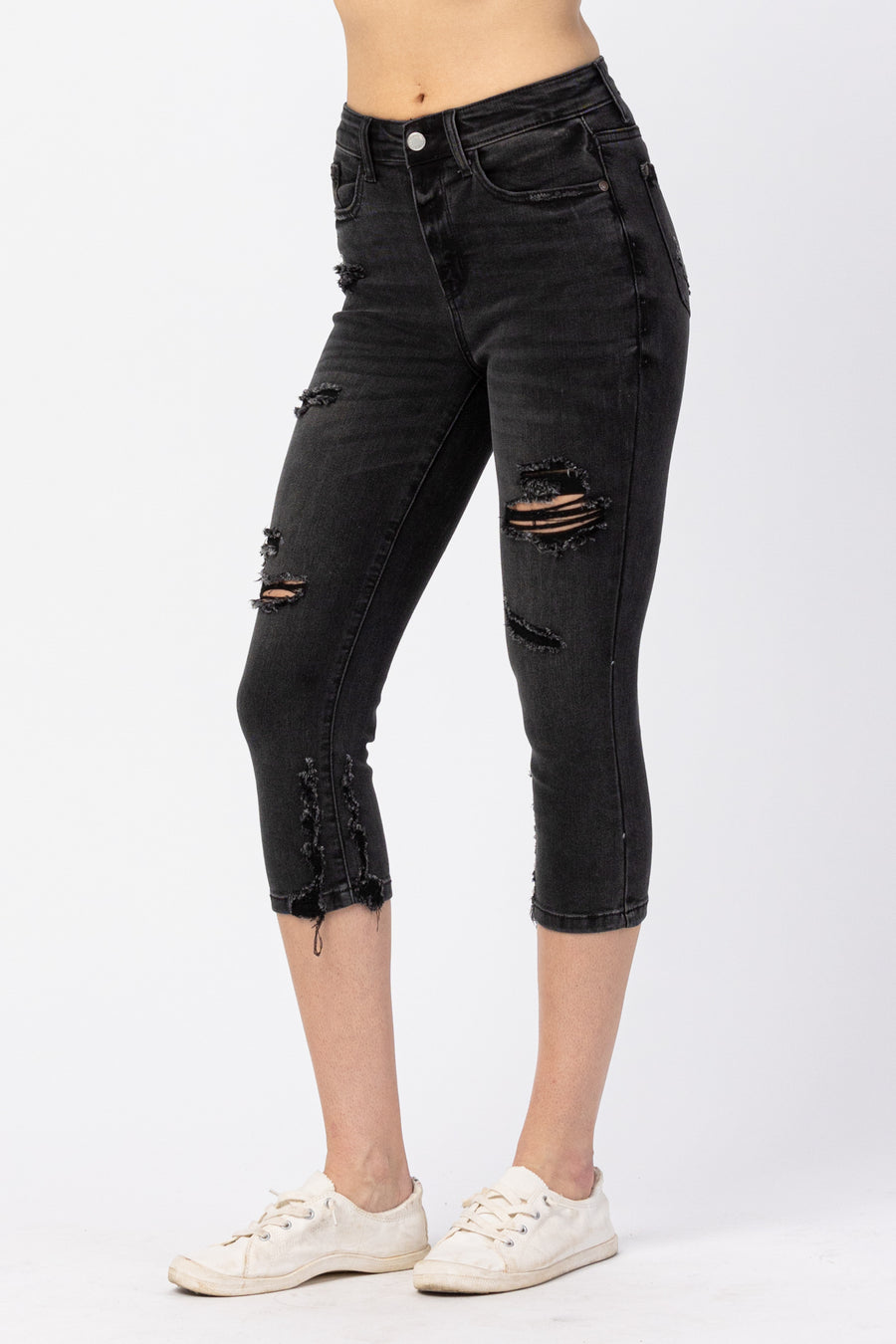Willow Black Skinny Capri - PLUS