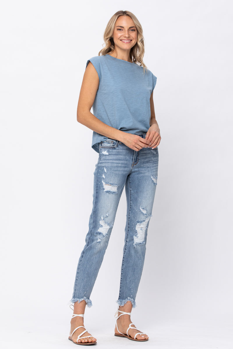 Alexis Light Bleach Splash Boyfriend