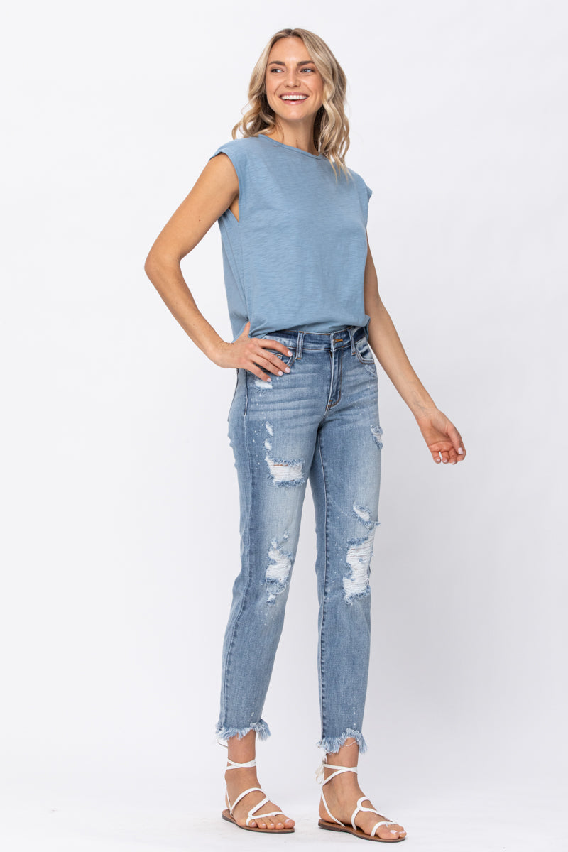 Alexis Light Bleach Splash Boyfriend